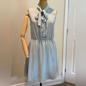 ARITZIA SUNDAY BEST Baby Blue Sleeveless Midi Sundress (M)